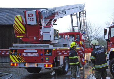 Bauernhofbrand Einsatzübung