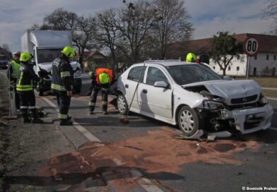 Unfall B 129 / Foto: Praher