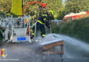 04.06.2024: Feuerwehr Alkoven mit Teleskopmastbühne bei Drill-X-Schulung in Schönering